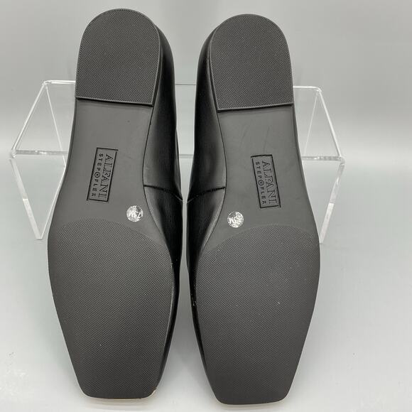 NEW Alfani Women’s Metallic Neptoon Square Toe Slip on Flats Black Size 7.5M - Picture 8 of 10